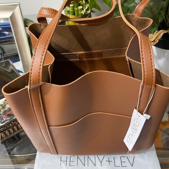 Henny+Lev Danielle Tote Bag “Cognac” - Picture 11 of 15